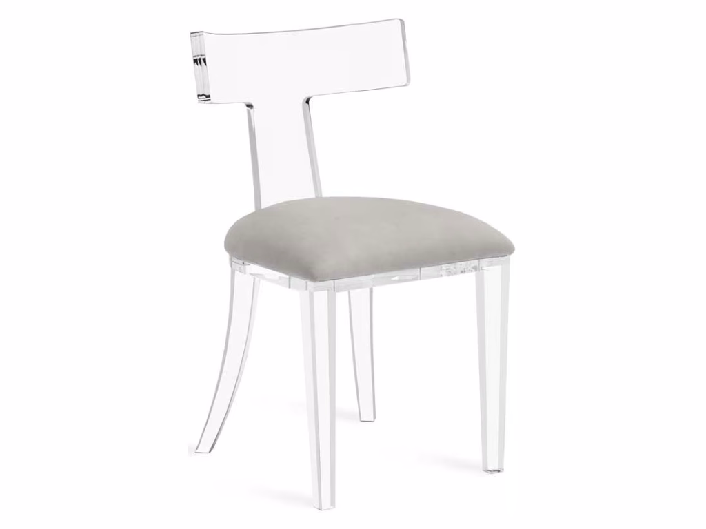 Tristan Acrylic Klismos Chair