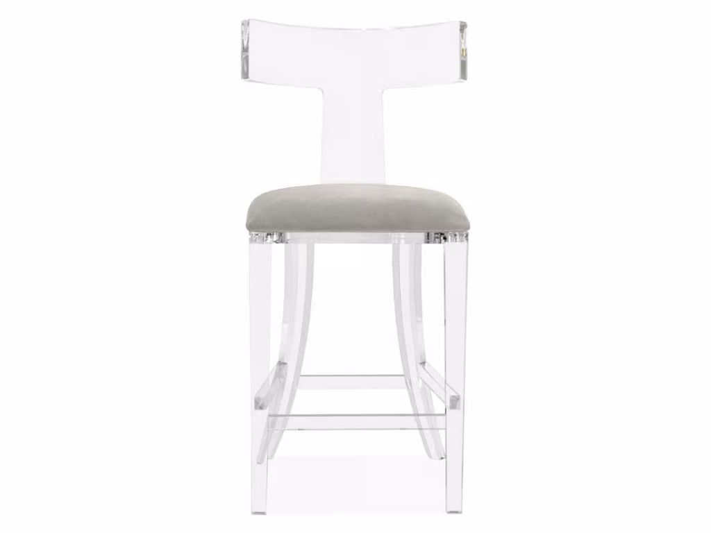 Tristan Counter Stool - Grey Velvet