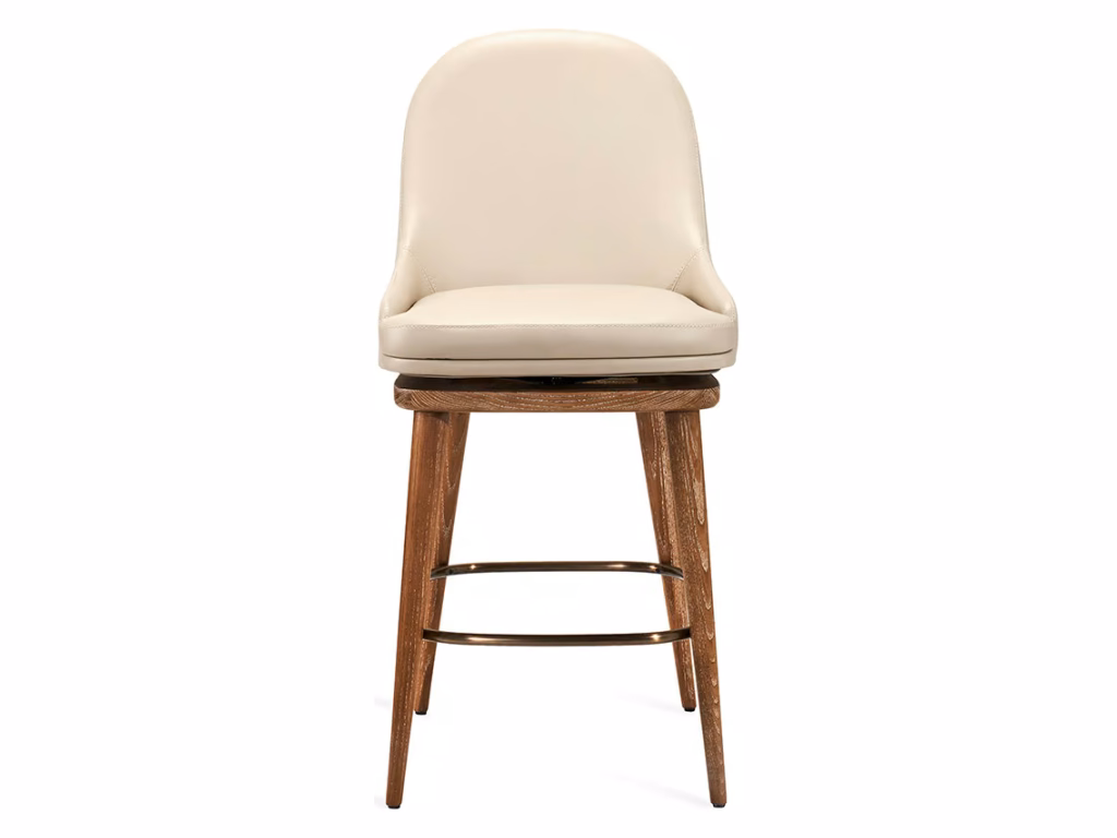 Harper Swivel Counter Stool - Cream