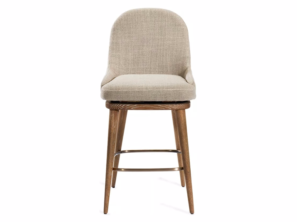 Harper Swivel Counter Stool - Flax