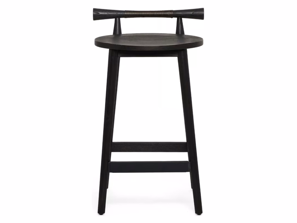 Madeira Counter Stool - Matte Black