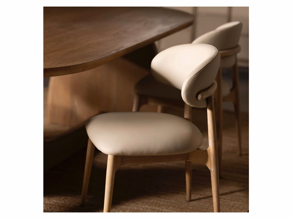 Liam Dining Chair - Whitewash - Alternative View