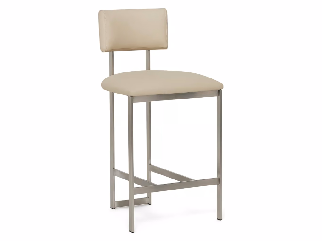 Landon II Counter Stool - Brushed Nickel