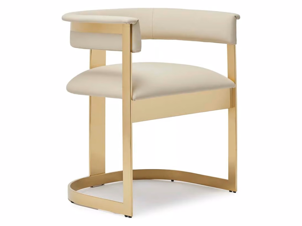 Darcy II Dining Chair - Polished Brass
