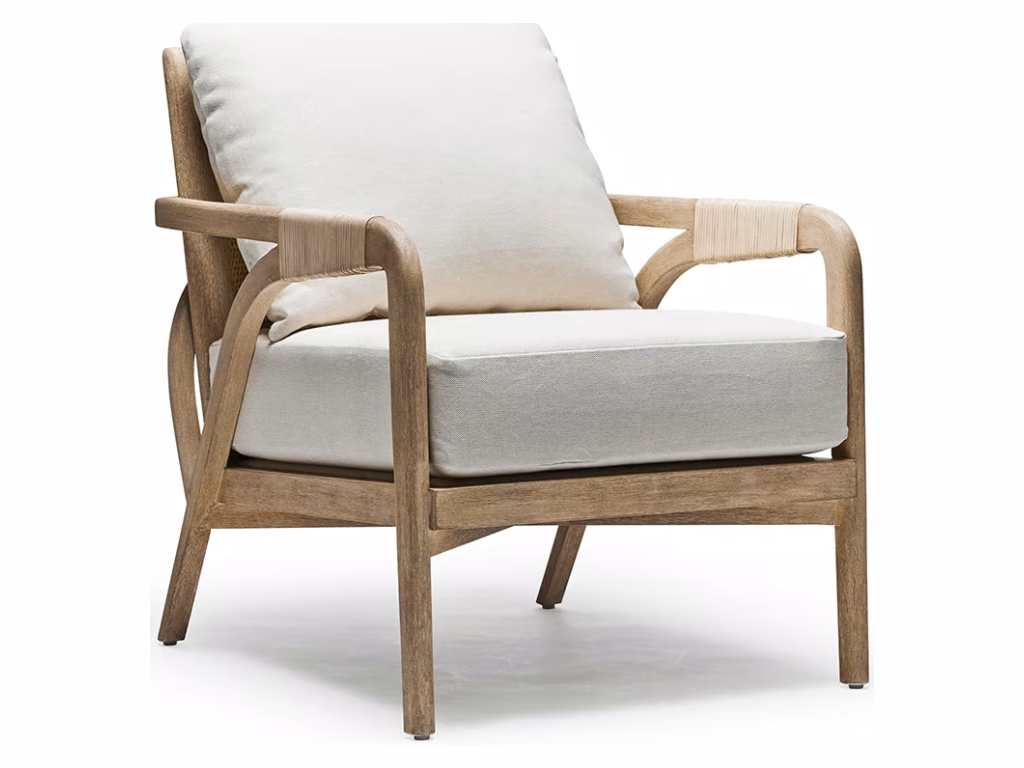 Delray Lounge Chair - White Ceruse