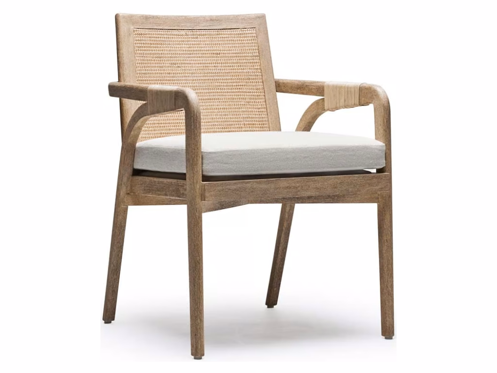 Delray Arm Chair - White Ceruse