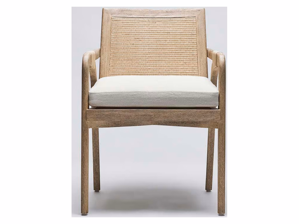 Delray Arm Chair - White Ceruse