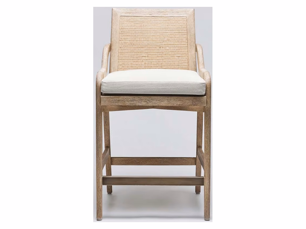 Delray Counter Stool - White Ceruse - Alternative View