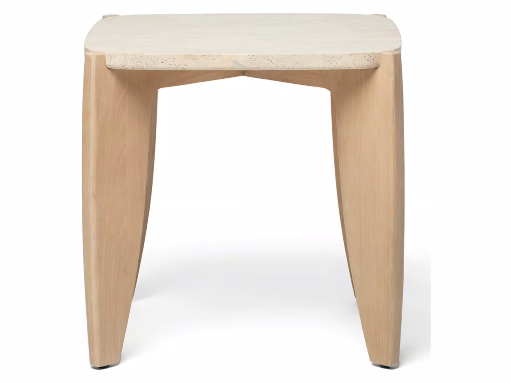 Rocco Side Table - Travertine - Alternative View