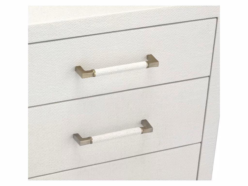 taylor 5 drawer chest white