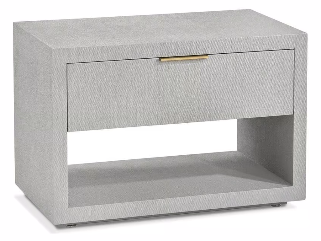 MONTAIGNE BEDSIDE CHEST - LIGHT GREY