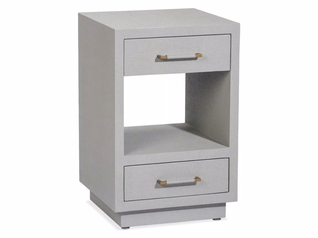 TAYLOR SMALL BEDSIDE CHEST - LIGHT GREY