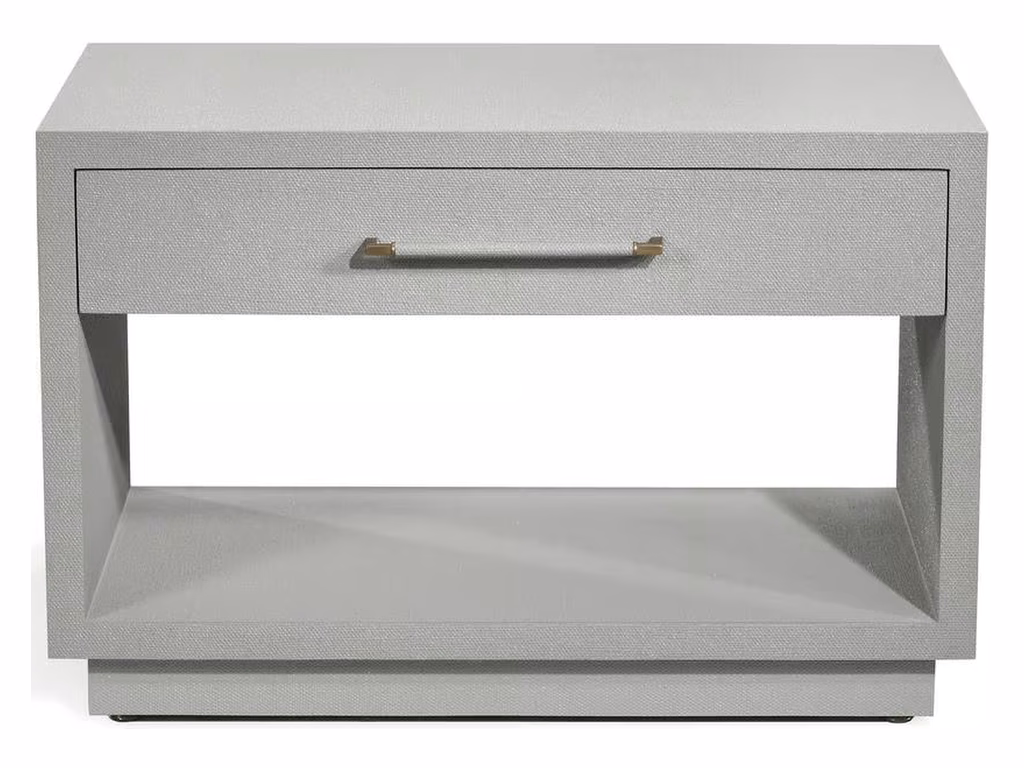 Taylor Low Bedside Chest - Light Grey - Alternative View