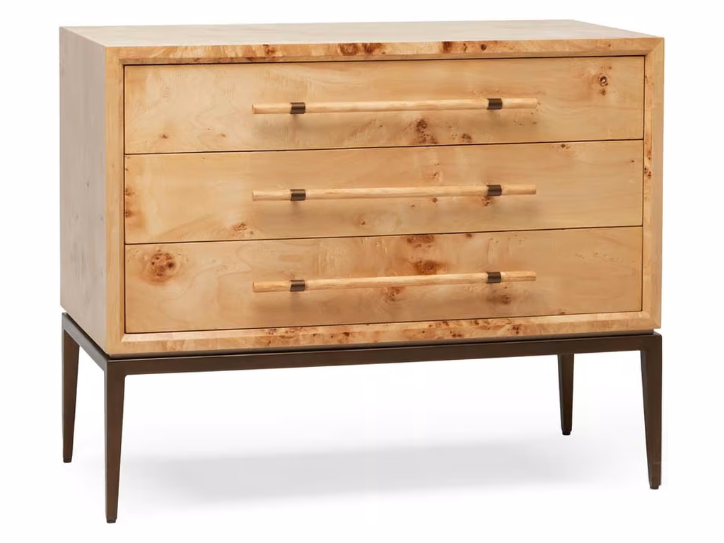 Burton 3 Drawer Bedside - Canyon