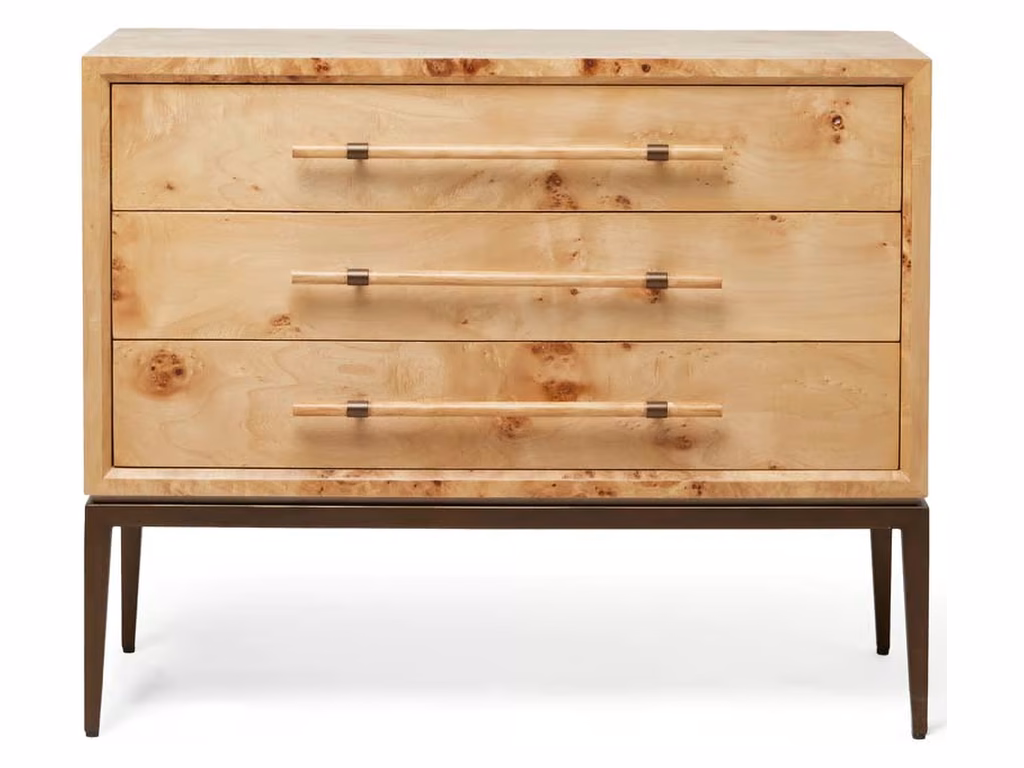 Burton 3 Drawer Bedside - Canyon