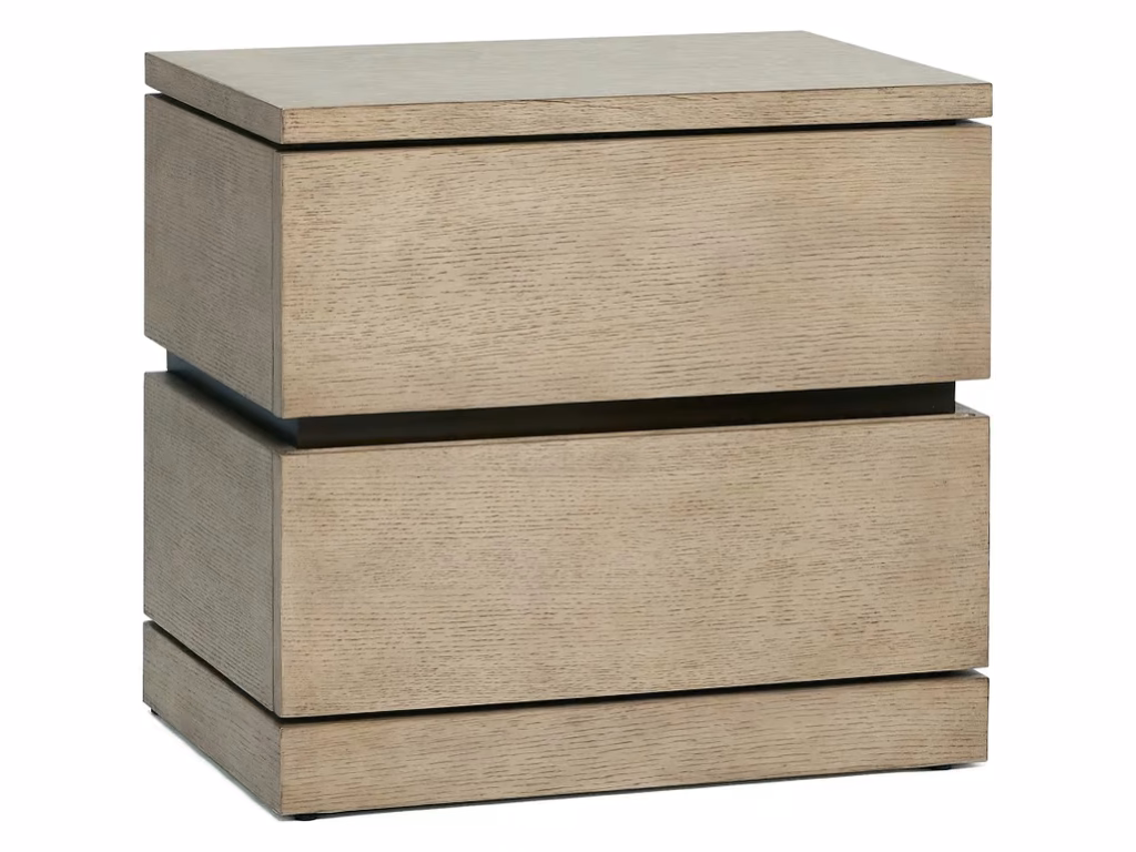 Bolton Bedside Chest - Washed Taupe