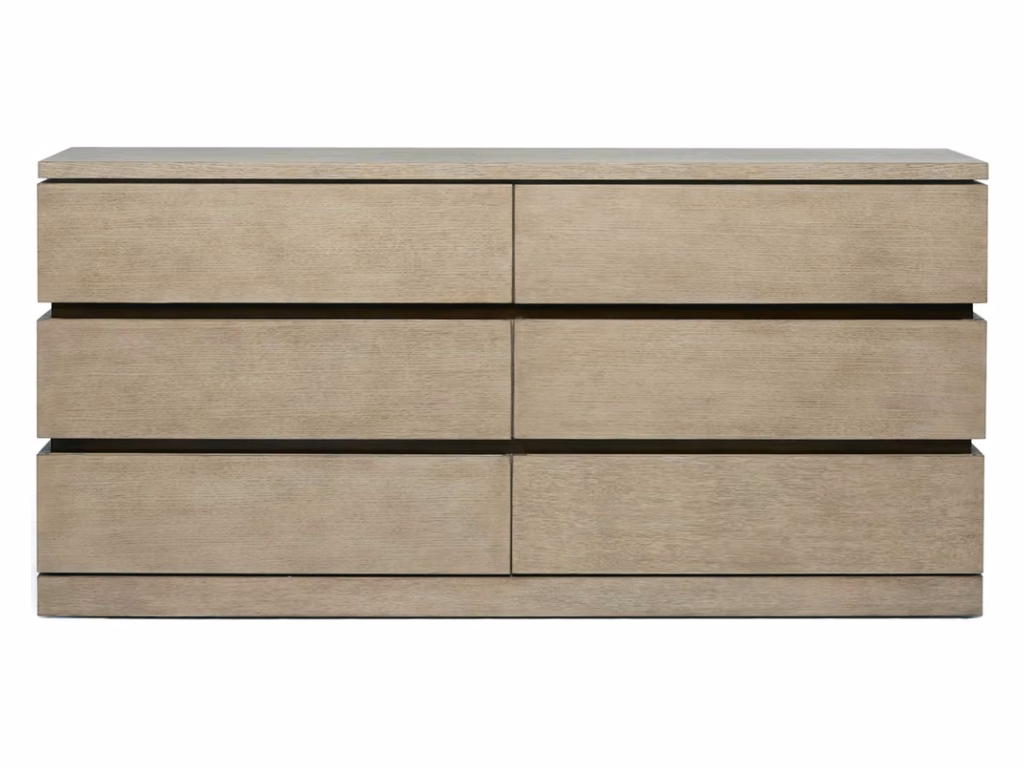 Bolton 6 Drawer Chest - Washed taupe - Alternative View