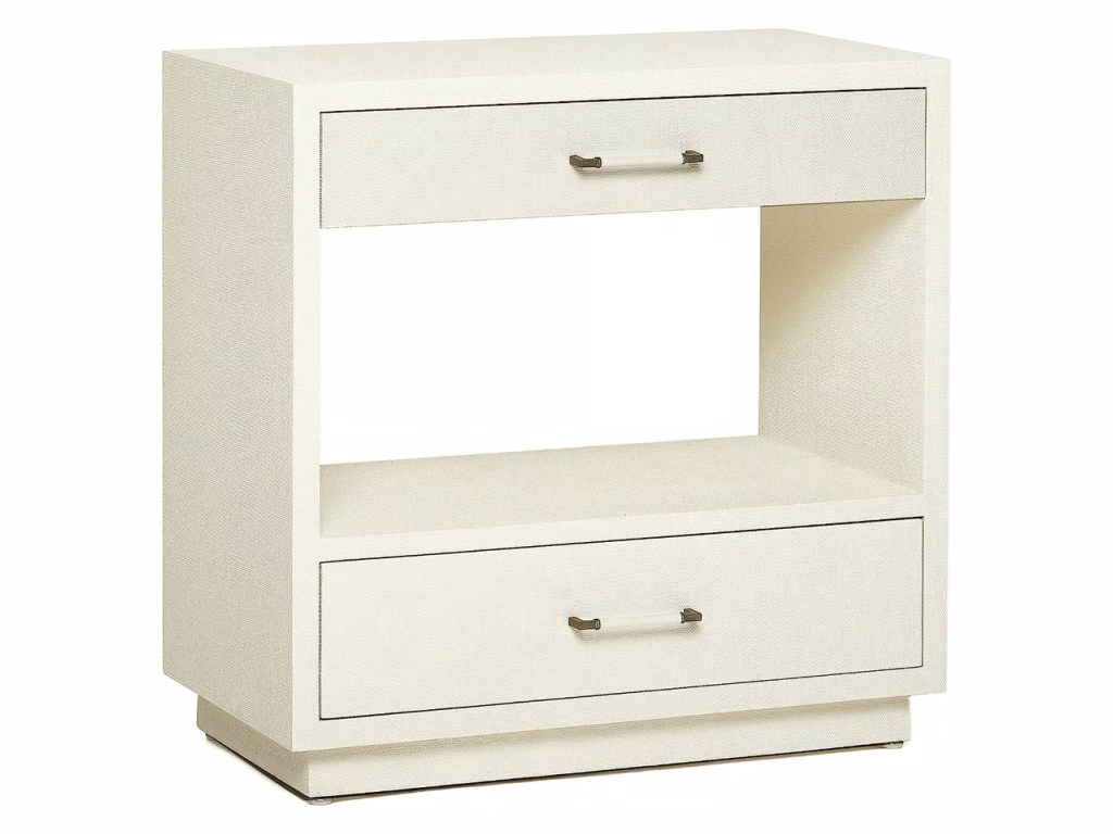 Taylor Tall Bedside Chest - White