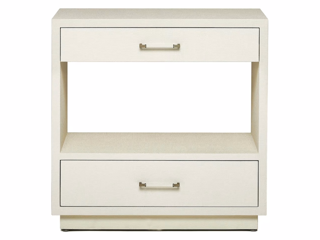 Taylor Tall Bedside Chest - White - Alternative View