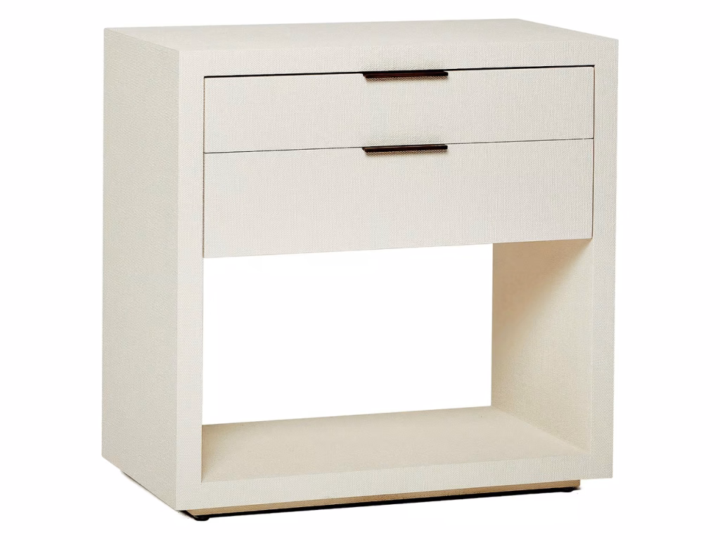Montaigne Tall Bedside Chest - White