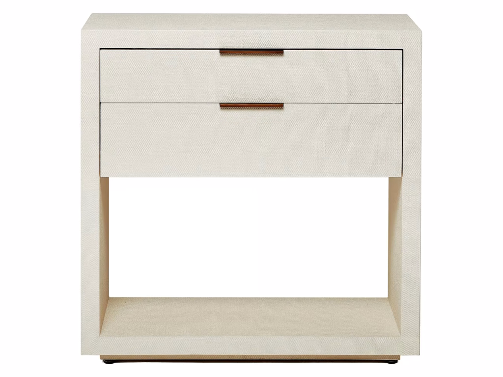 Montaigne Tall Bedside Chest - White - Alternative View