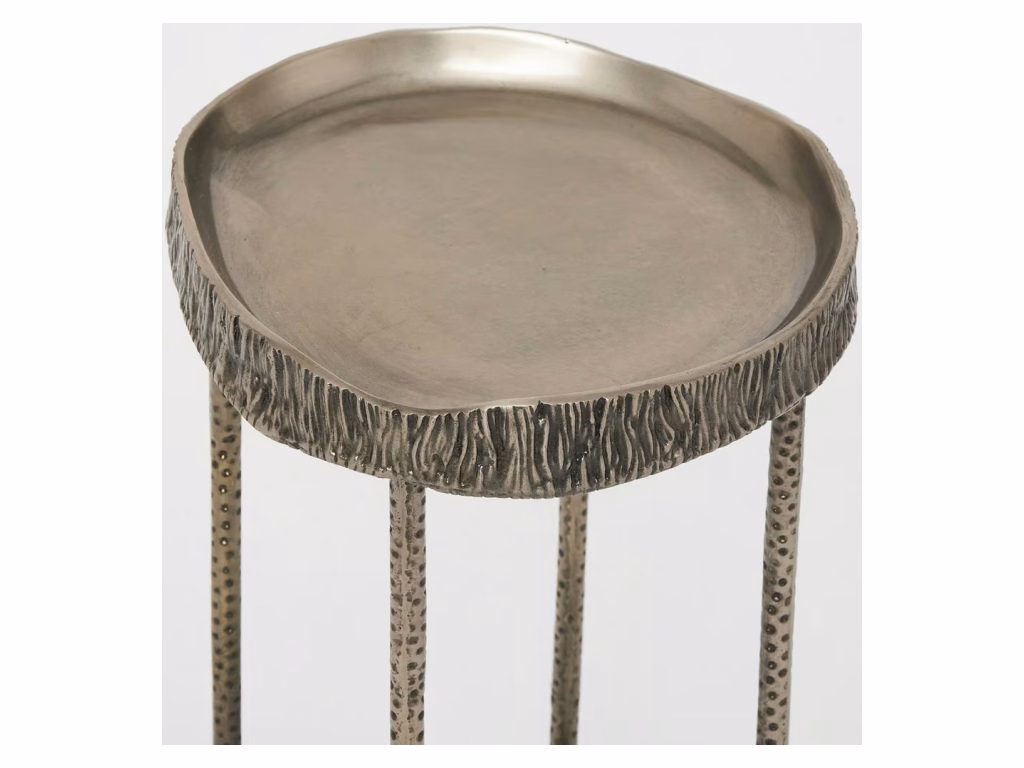 Ada Drink Table -  Antique Nickel