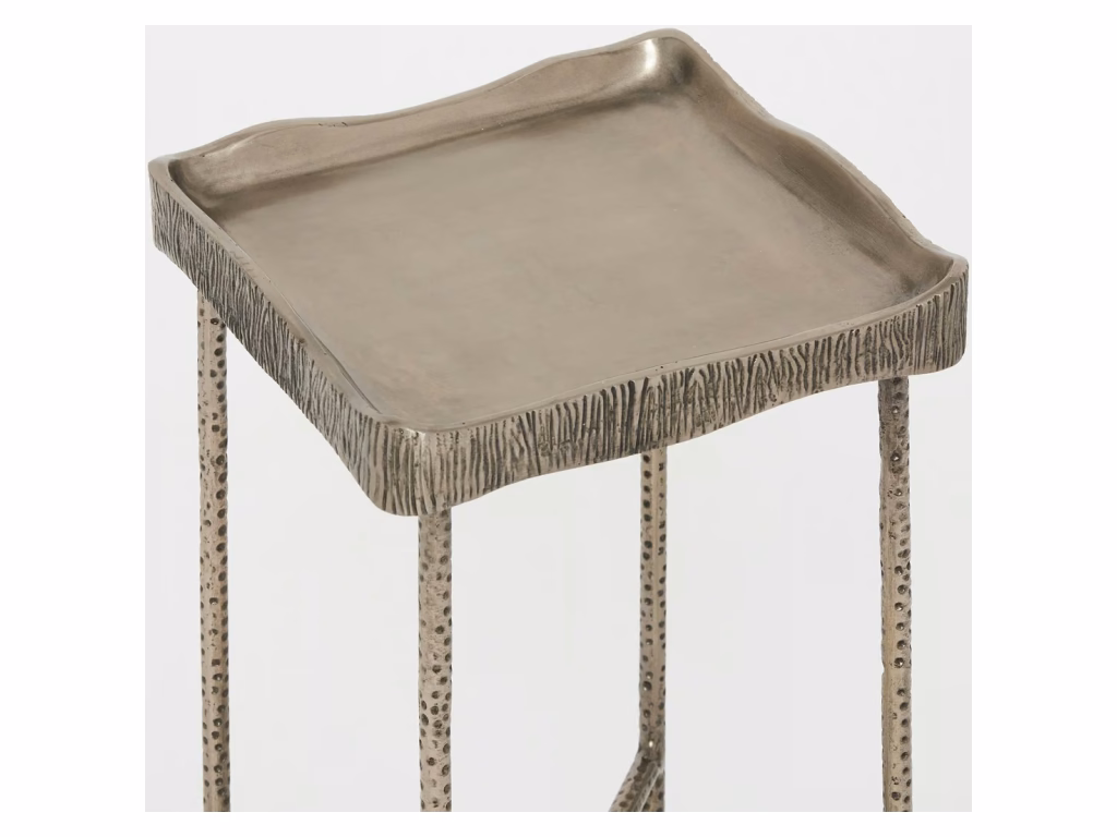 Zoe Drink Table - Antique Nickel - Alternative View