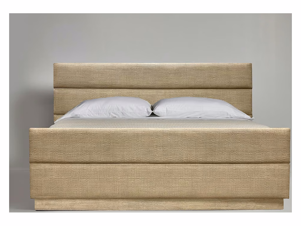Biscayne King Bed - White Ceruse