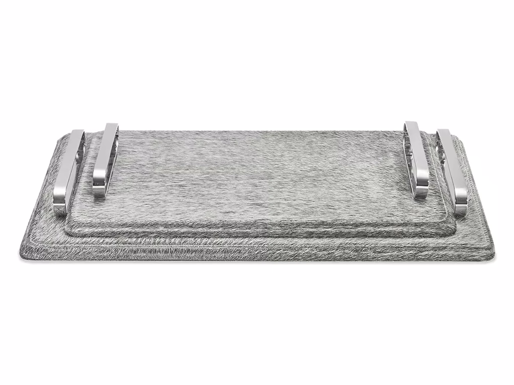 Audrina Trays - Natural Hide