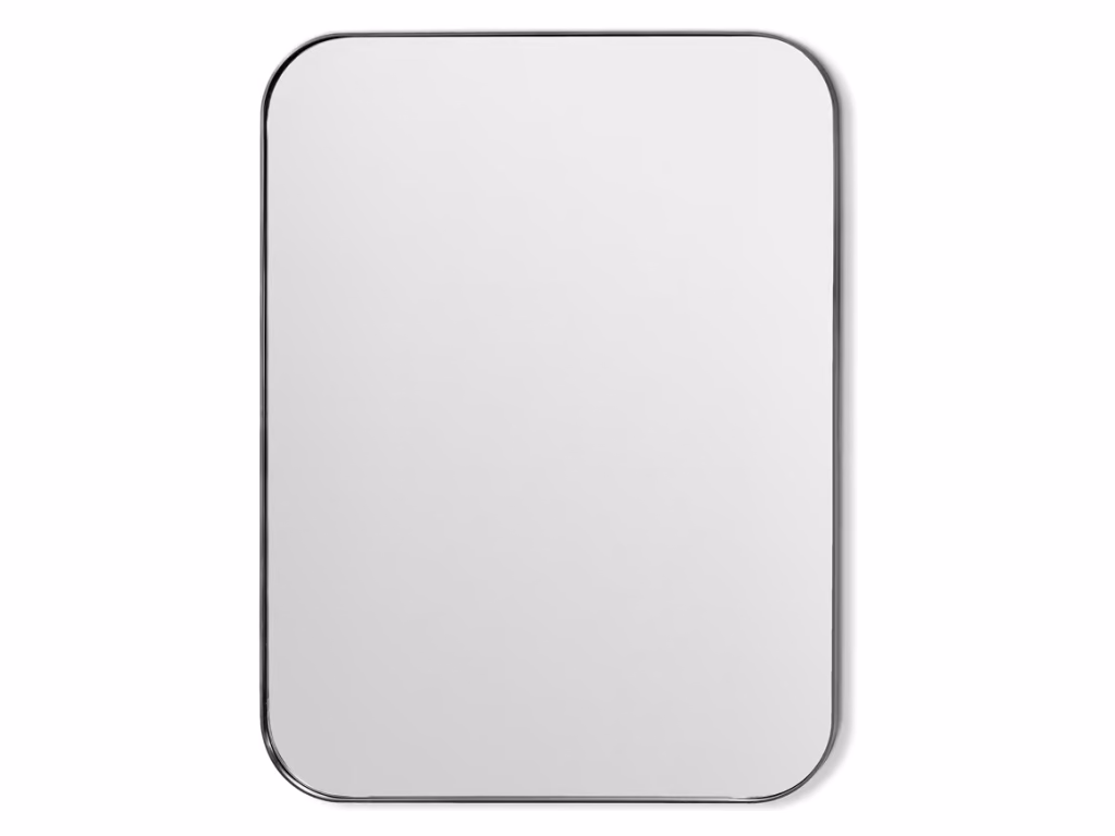 Aalina 40" Wall Mirror - Brushed Nickel