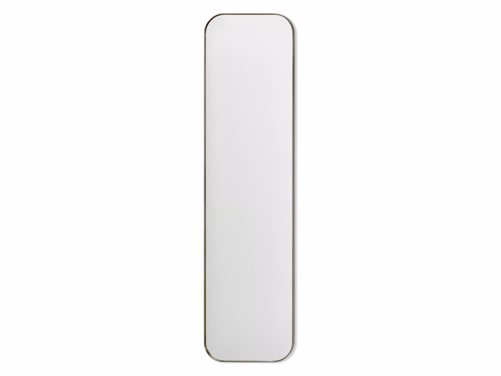Aalina Narrow Mirror - Brushed Brass