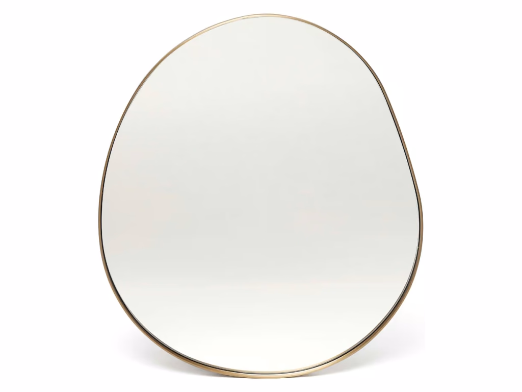 Aalina Organic Mirror - Brushed Brass