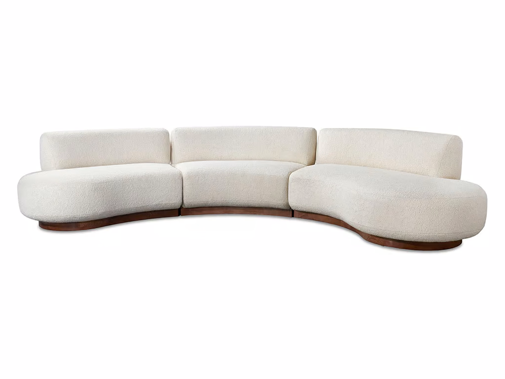 Nuage Sectional - Wood Plinth