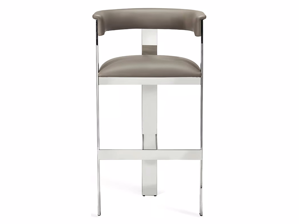 Darcy Bar Stool - Polished Nickel