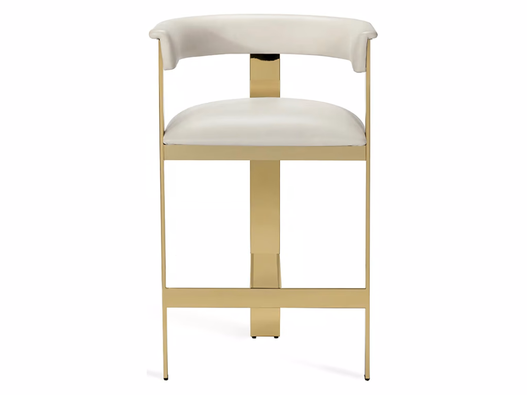 Darcy Counter Stool - Polished Brass