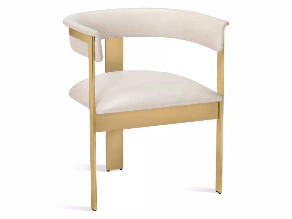Darcy Dining Chair - Polished Brass