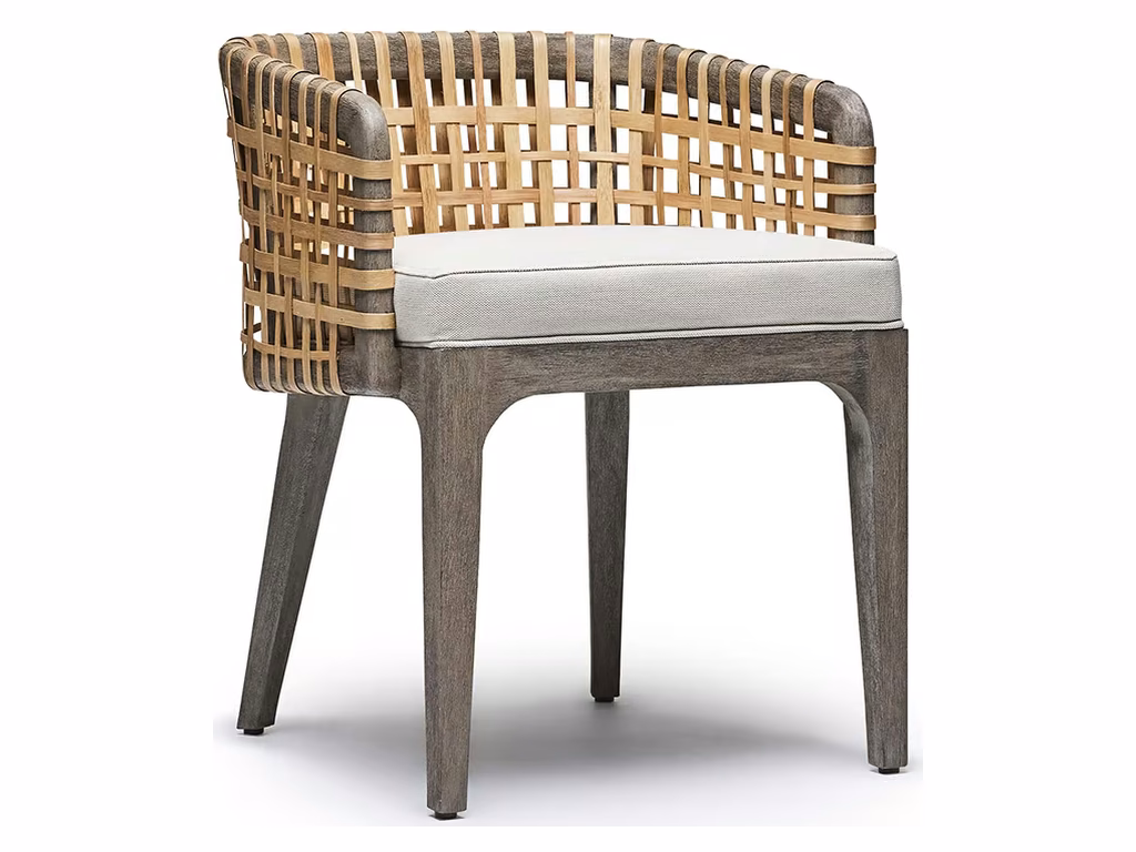 Palms Arm Chair - Grey Ceruse