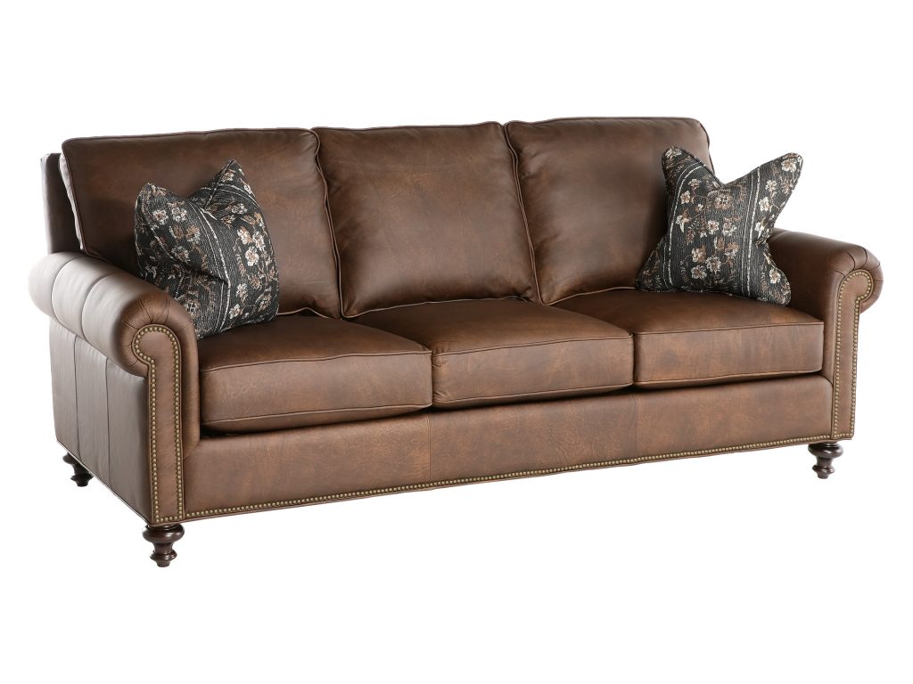 7000 Sofa - - Leather Three Cushion Sofa