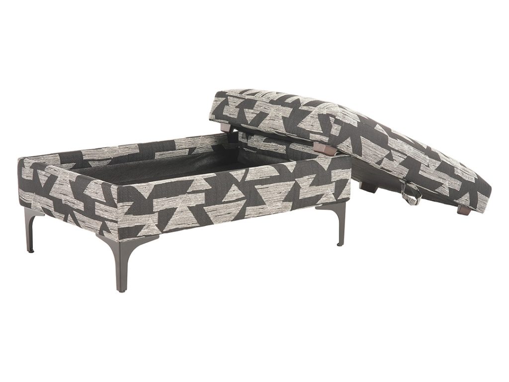 Carmen Cocktail Storage Ottoman, alternate view