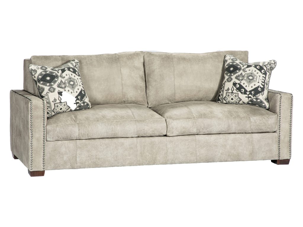 James Leather Sofa Three Cushion Sofa