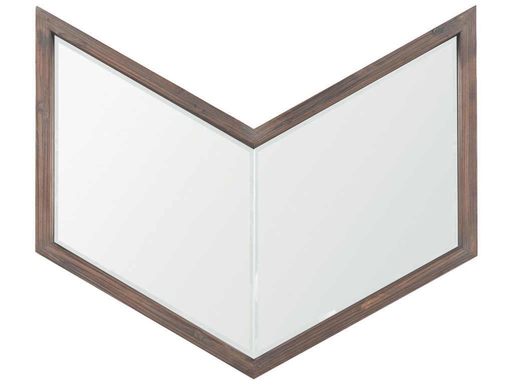26 x 22 Medium Brown Wood Frame Mirror