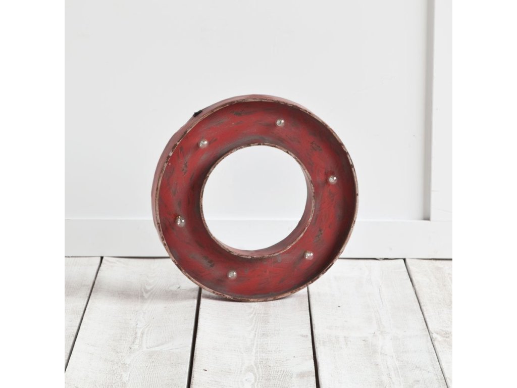 I 17" Round Tic-Tac-Toe O Battery Powered Led Sign - Alternative View