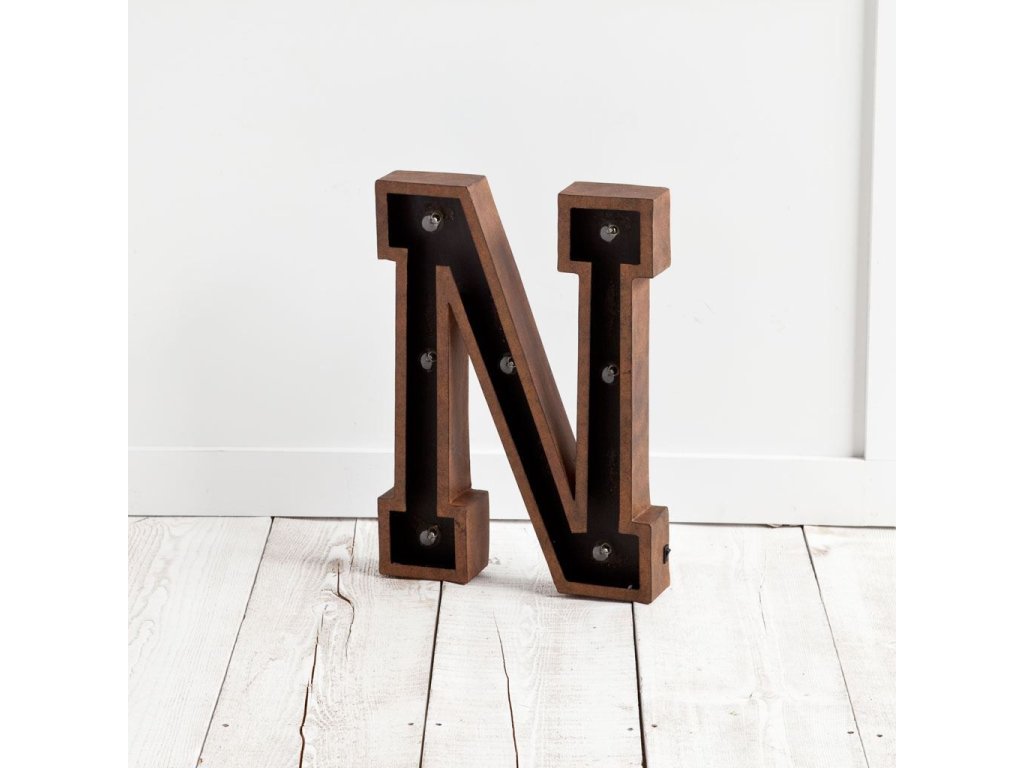 "New York" Metal Battery Powered Led Sign - Alternative View