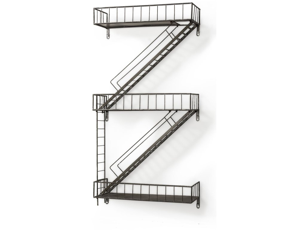 42H Wall Mounted Fire Escape Shelf