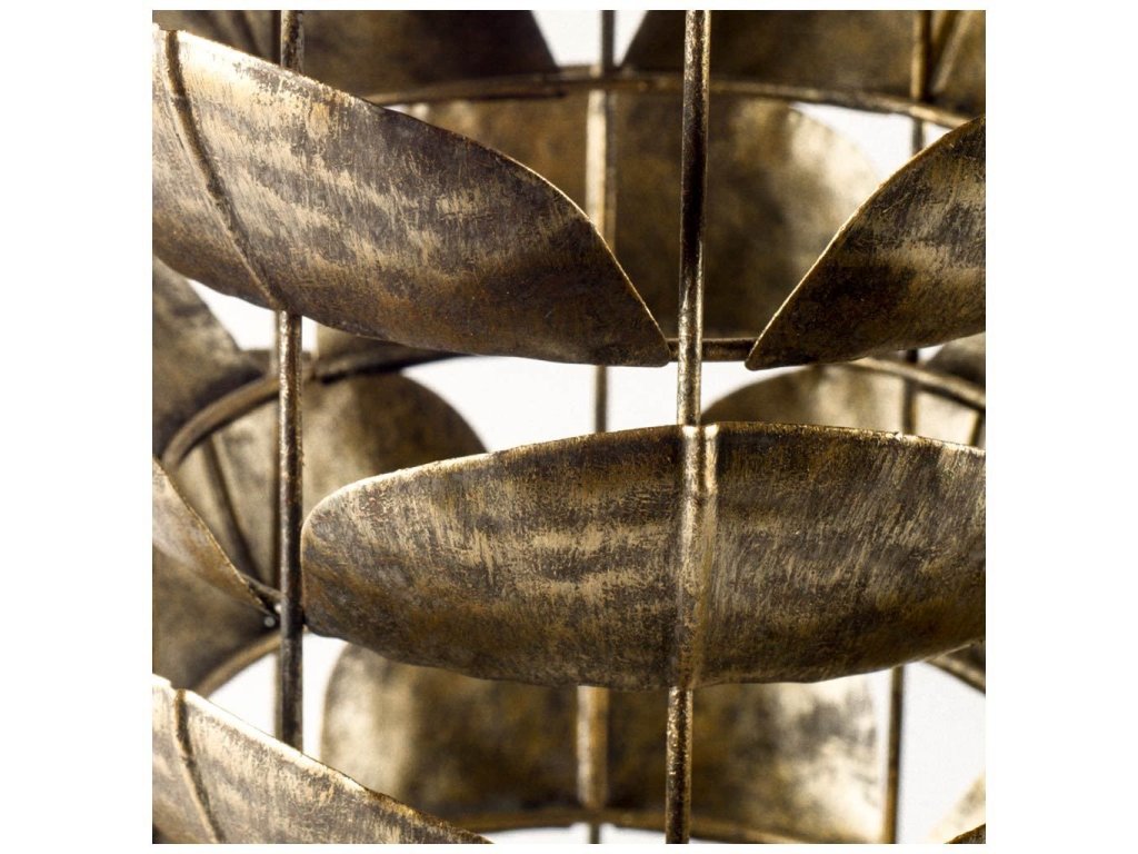 I Small Bronze Metal Decorative Table Candle Holder