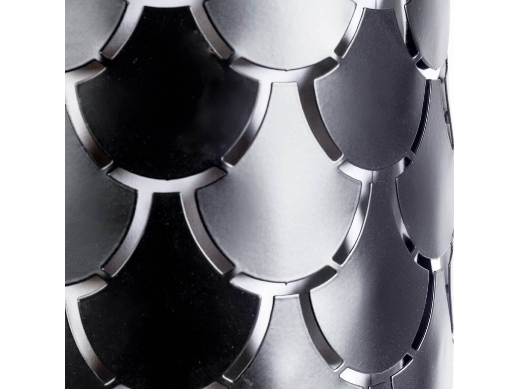 III 10.5X22 Black Toned Metal Fish Scale Wall Sconce - Alternative View