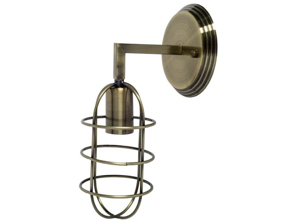 II 6X14 Bronze Toned Metal Bulb Cage Wall Sconce