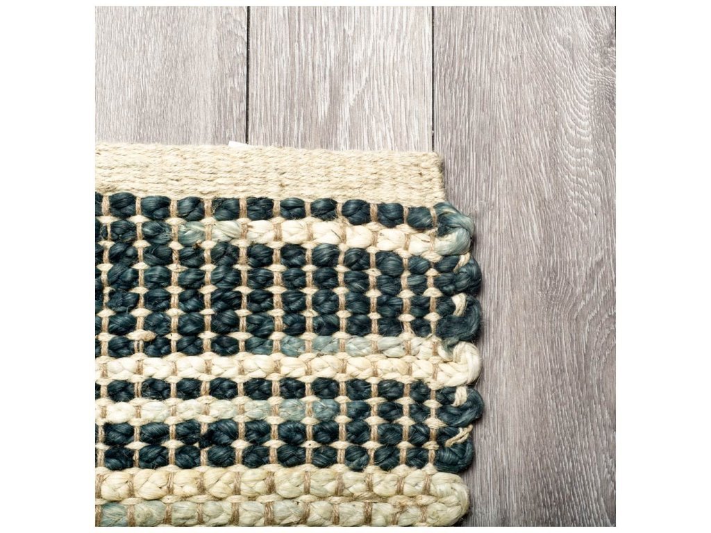 8 x 10 Multi-Colored Jute Hand Woven Rug - Alternative View