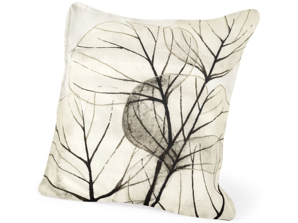 of Twilight 18 x 18 Leaf Pattern Decorative Pillow Cover