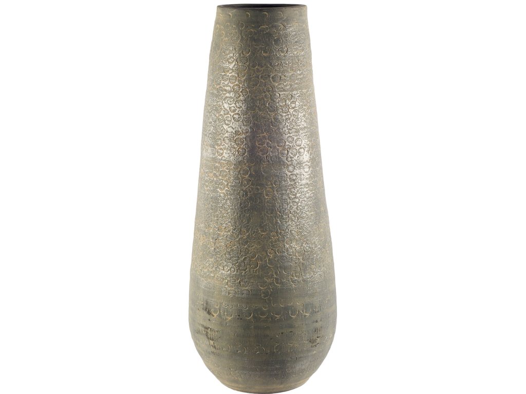 II Large 39" Gray Ceramic Floor Vase